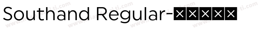 Southand Regular字体转换